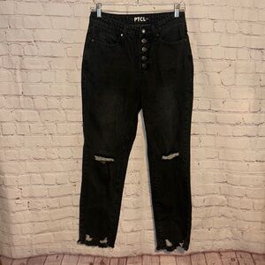 PTCL Black Vintage Hi Rise Straight Leg Style Size 29